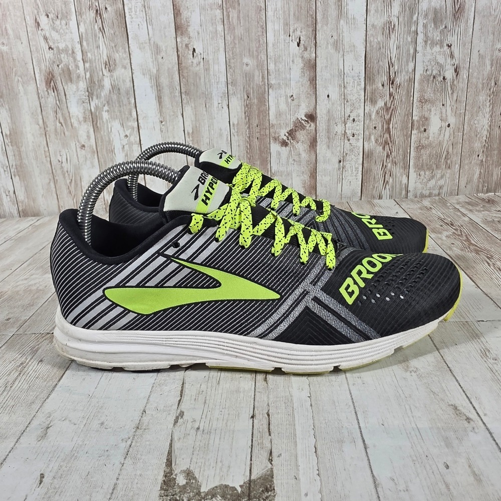 Brooks Hyperion Womens 8.5 Running Shoes Black‎ Neon Yellow 1202261B083 DNA